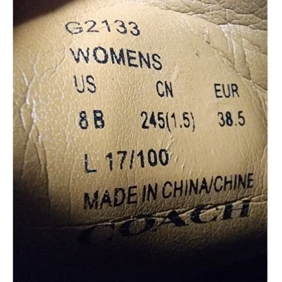 COACH Amber Suede Loafer Size 8B Burgundy Comfort Driver - Picture 7 of 9